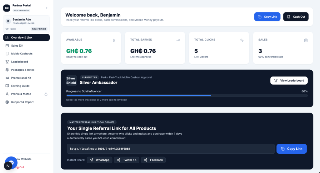 Desktop Partner Portal UI