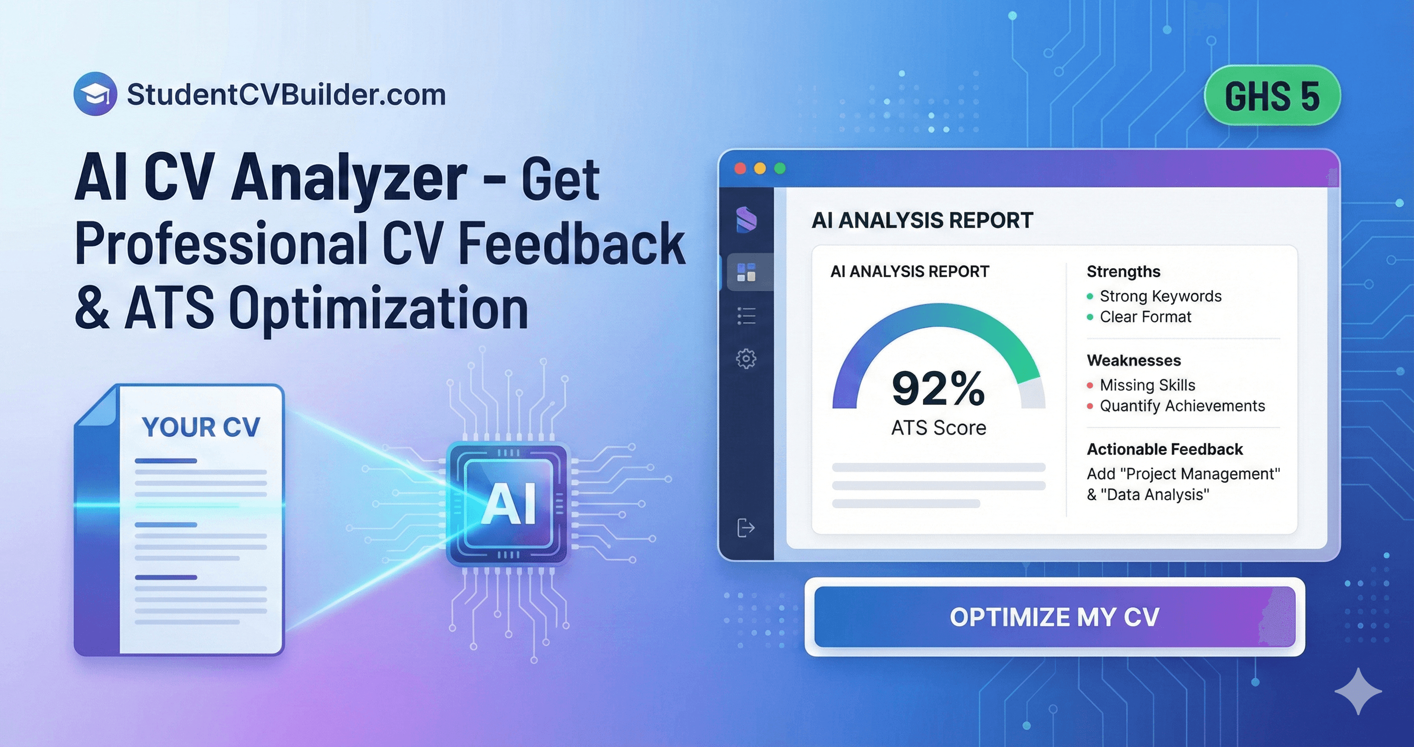 AI CV Analyzer - Get Professional CV Feedback & ATS Optimization ...